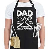 Kaidouma Grilling Aprons for Men - Funny Chef Cooking Grill BBQ Apron with 2 Pockets