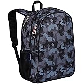 Wildkin 15-inch Kids Backpack – Durable, Padded, Adjustable for School & Travel - Black Camo