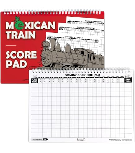 Carte de score du train mexicain - Feuille de score du train mexicain - Blocs de score du train mexicain - Fichier imprimable - Téléchargement PDF 8,5 x 11 - Canada