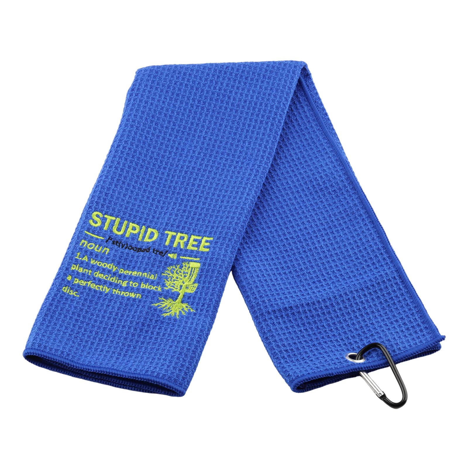 TSOTMO Disc Golf Gift For Men Women Disc Golf Player Basket Towel Stupid Tree Golfing Towel Golfing Lovers Gift (U.thrown disc)