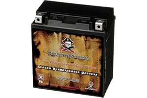 PIRATE BATTERY YTX20CH-BS High Performance - Maintenance Free - Sealed AGM Motorcycle Battery