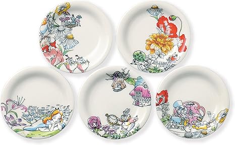 Amazon Disney ディズニー 不思議の国のアリス 小皿５枚セット D Al01 297 小皿 オンライン通販