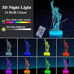 POSSHE Statue of Liberty Night Light, Statue of