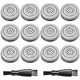 Sweetlf Replacement Blades for SweetLF Electric Razor for Men, 12 Pack SweetLF Shaver Blades, SWS7105 Replacement Blades for SweetLF Shaver SWS7105 SWS7105BK, 2 Cleaning Brush