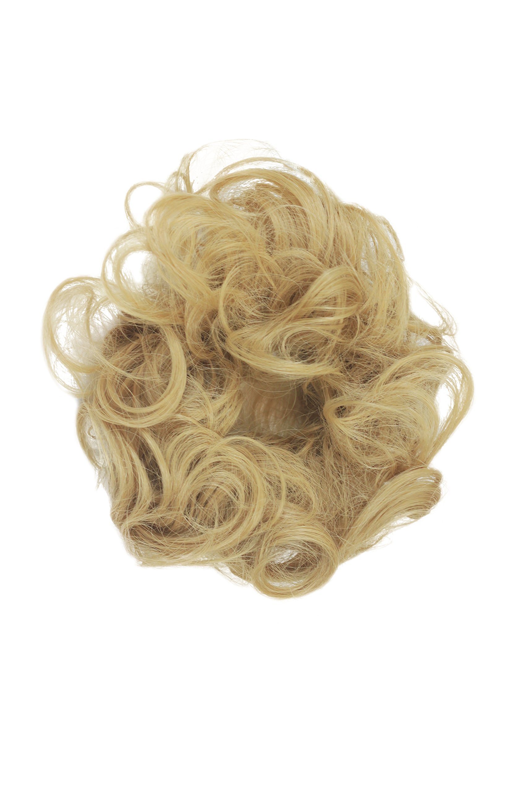 Hair Piece Hair Tie elastic Scrunchie Scrunchy synthetic fiber curly curls blond YZF-3054A-86