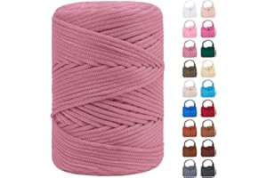 LEREATI Polyester Macrame Cord 3mm x 185yards, Braided Macrame Cord Polypropylene Silk Cord, Crochet Bag Polyester Yarn for Crocheting, Bag, Wall Hangings, Rug, DIY Crafts (Light Bean Sand)