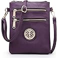 Dasein Women Small Crossbody Bag Lightweight Shoulder Purses Multi Zipper Pockets Phone Purse Handbag