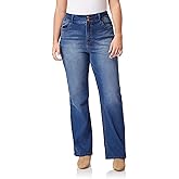 WallFlower Luscious Curvy Bootcut Jeans for Women, Mid-Rise Insta Stretch Denim, Size-Inclusive Juniors Jeans, Sizes 0 to 24