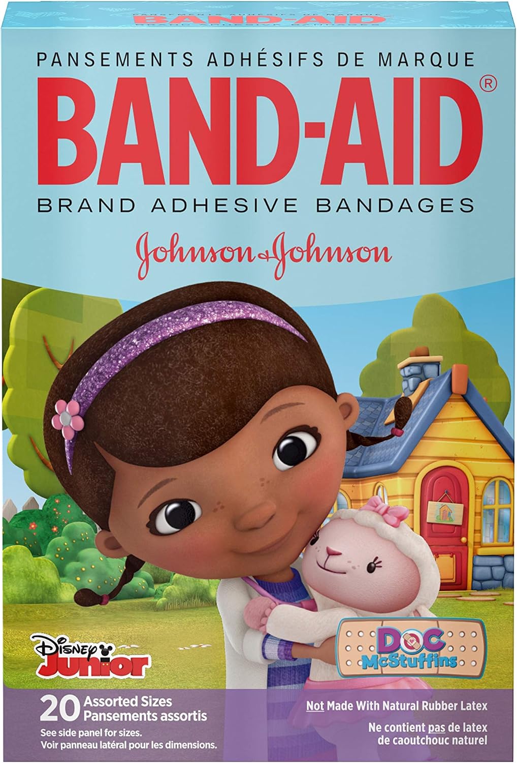Johnson&Johnson band-aid adhesive bandages doc mcstuffins - 20 ct (381371159390)