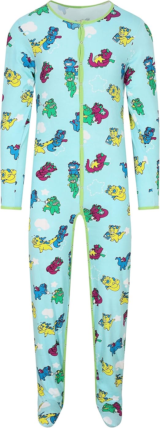 GetNappied Little Rascals Sleeper Onesie for ABDL (Medium) Blue Amazon