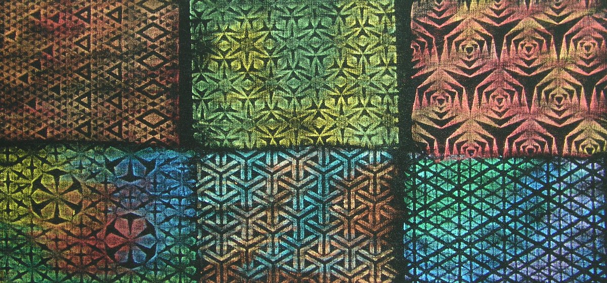 Cedar Canyon Textiles Artist's Paintstiks Rubbing Plates-Triangles