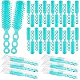 Lauwell 72 Pcs Hair Brushes in Bulk for Homeless, Hair Brush Bulk Nylon Bristles Brush Vent Hair Brush for Curly Wavy Hair Blow Drying Separating Styling Detangling Suitable for Travel Shelter Hotel