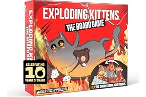 Exploding Kittens: The Board Game - The Action Packed Party Game to Celebrate 10th Birthday - 2-6 Players Aged 7+ - Great for Adults, Teens, Collectors, Kids