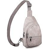 SYTRAH Sling Bag for Women, Crossbody Bags Purse for Women Trendy Vegan Leather Fanny Pack with Adjustable Strap