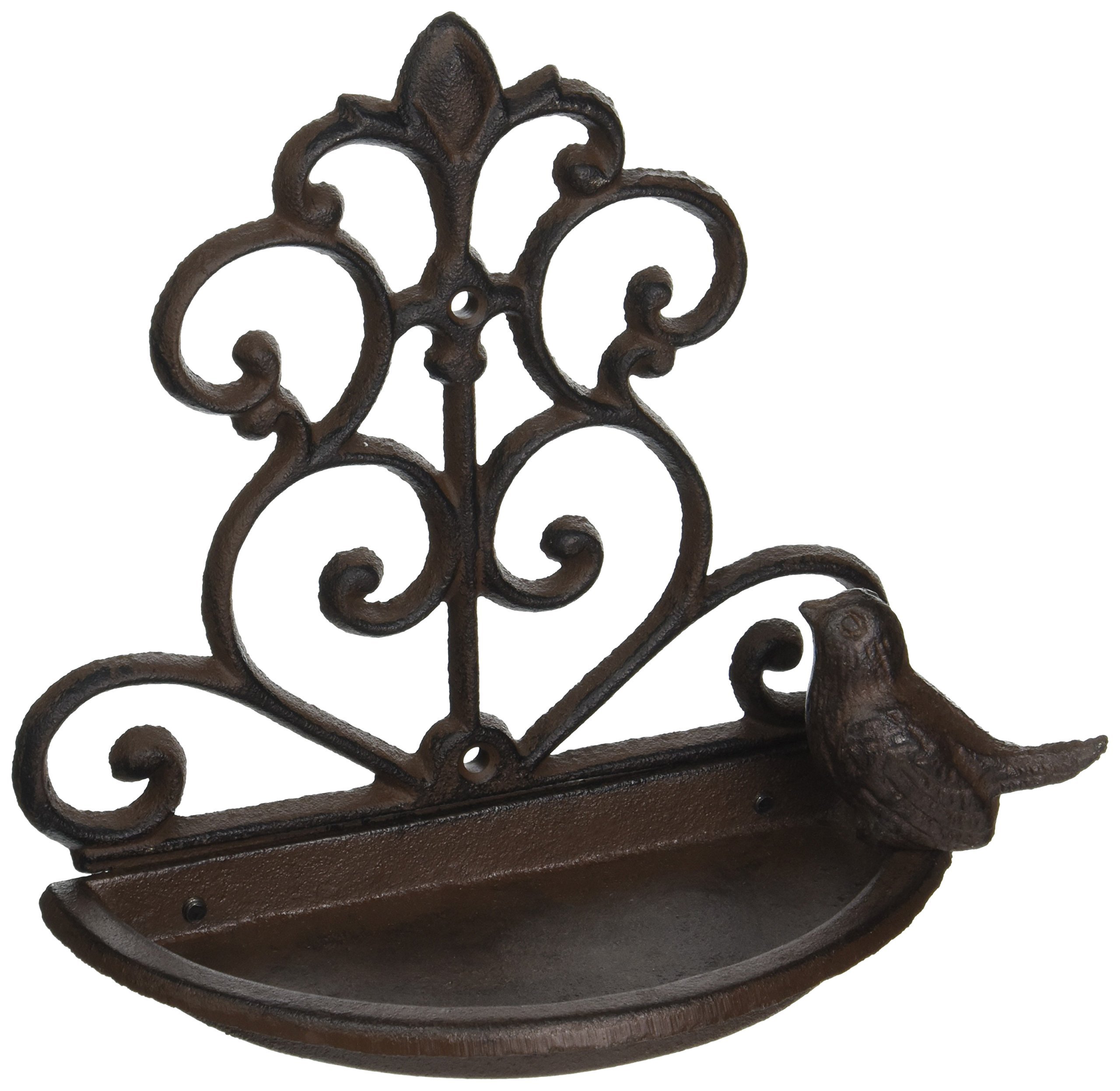 Esschert Design FB266 Wall Bird Feeder, Brown, 7.2 in*7.2 in*4.1 in