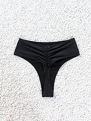 AFOLIRY Women's Sexy High Waisted High Cut Cheeky