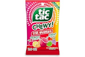 TIC TAC CHEWY! Fruit Adventure Candy, Fruity Chewy Candy, 7 oz (Packaging May Vary)
