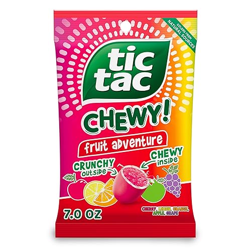 TIC TAC CHEWY! Fruit Adventure Candy, Fruit Candy, 7 oz (Packaging May Vary)