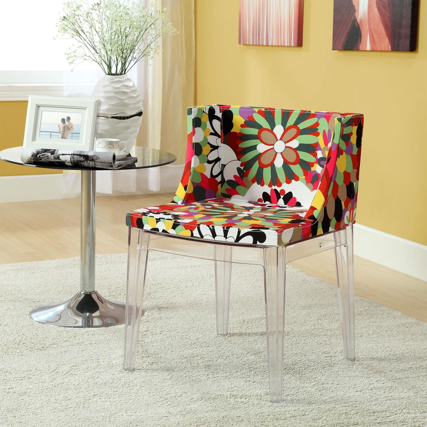 Amazon.com: modway Flor Side silla de comedor: Kitchen & Dining