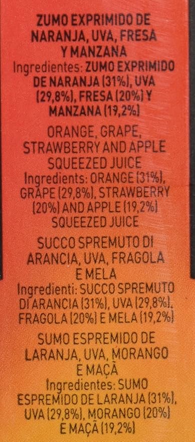 Zumosol Envase de Zumo Naranja-Fresa - 1000 ml: Amazon.es ...