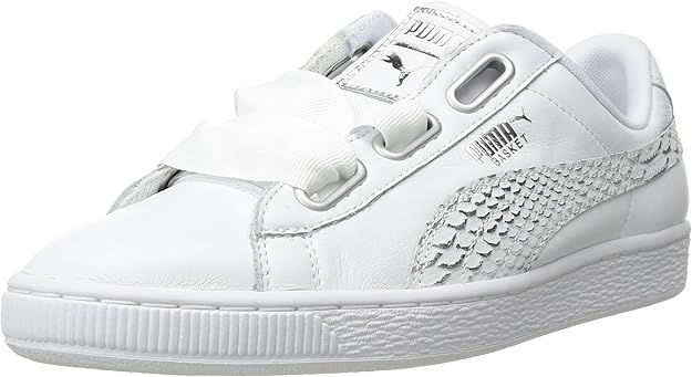 tênis puma basket heart patent feminino branco