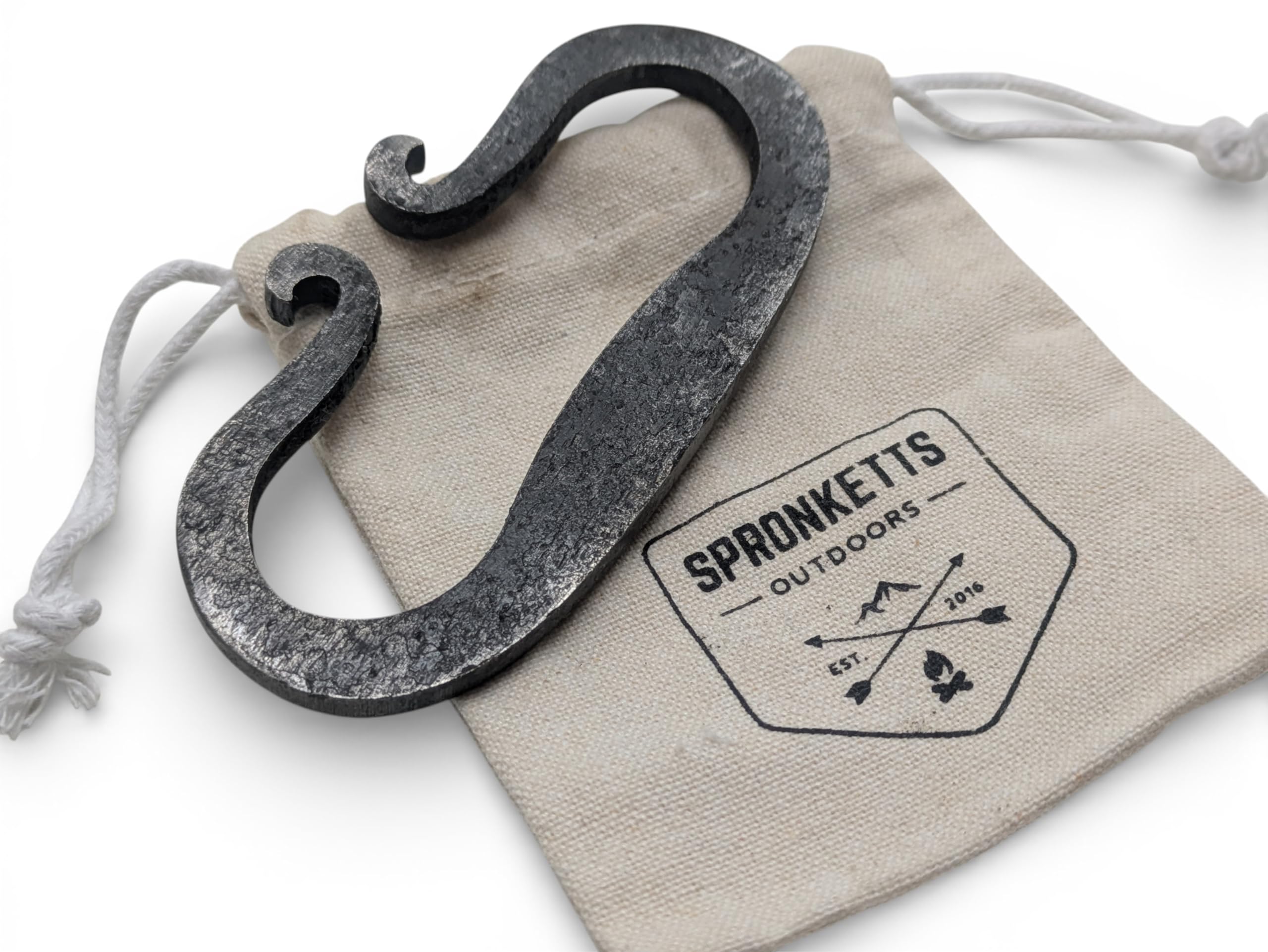 Traditional Shaped Carbon Steel Striker Fire Lighter for Use With Flint Bushcraft Camping Hiking Survival Gear