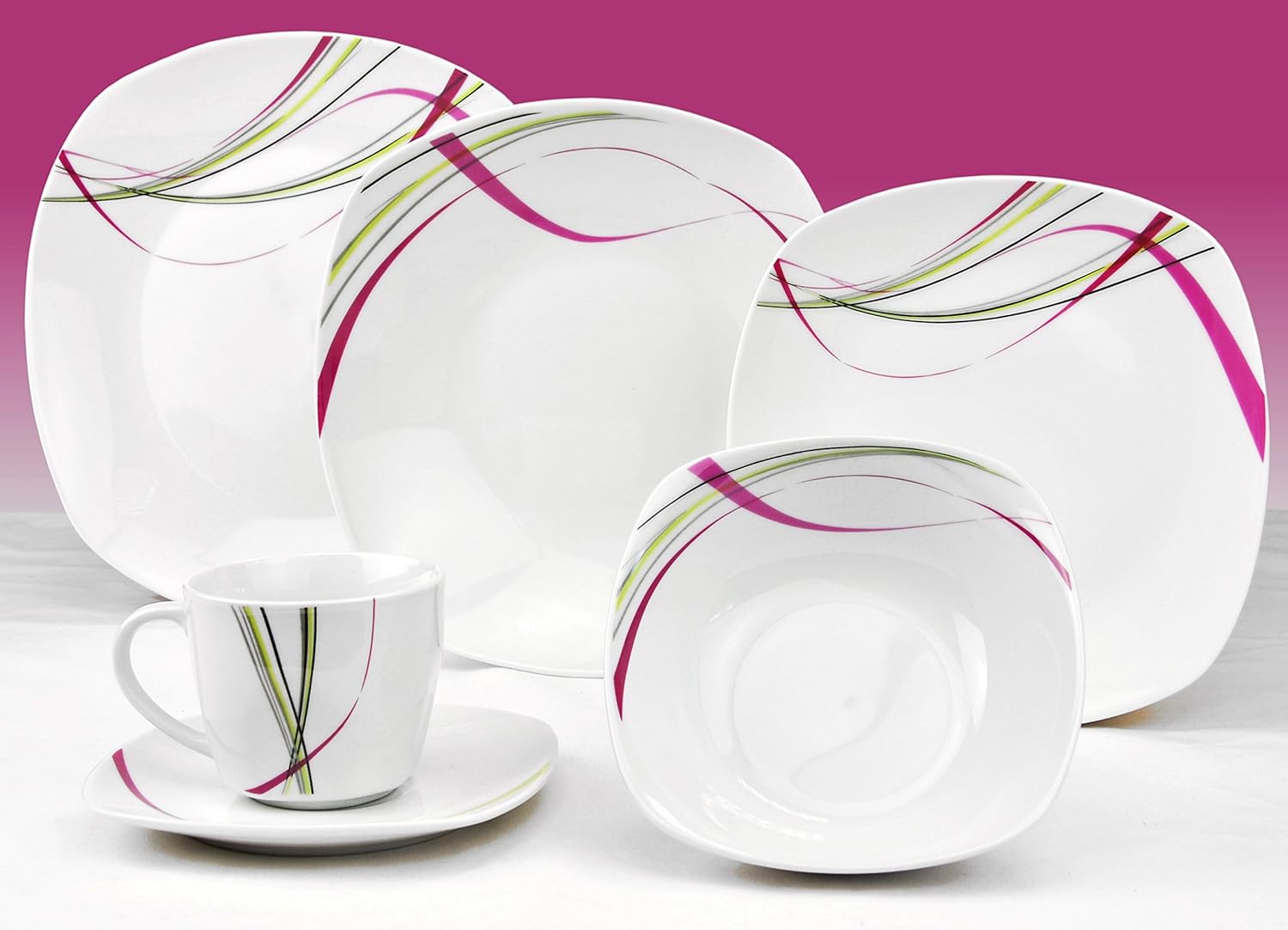 Квадратная Посуда Набор Купить