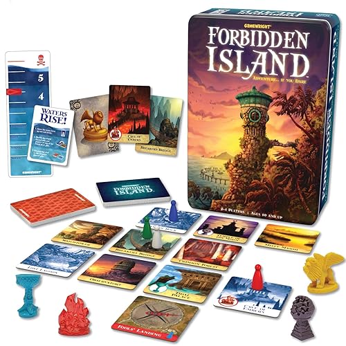 Gamewright - Forbidden Island - Cooperative Strategy Survival Board Game, 2-4 Players
