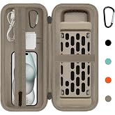 Protective Travel Case for Turtlebox Ranger Portable Bluetooth Speaker, Tan | Shockproof Carrying Case, Custom Fit For Turtlebox Ranger Portable Bluetooth Speaker,Protective Storage Shell For Outdoor Use