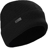 Cole Haan Men's Heritage Rib Cuff Wool Beanie Hat, One Size