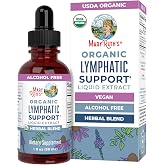 MARYRUTH'S Organic Lymphatic Support Liquid Drops, Herbal Blend, Non-GMO | USDA Organic, Herbal Blend with Echinacea &amp; Elderberry, Blue Vervain, Vegan, Alcohol-Free, Non-GMO