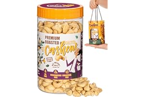 GOLD CASHEW Cashews Roasted Lightly Salted - Snacks for Adults, Whole Nut (No Mixed), Oil Free Roast, Farm Fresh, Plant Based Protein, Healthy Nuts, Ingredients: Cashew Nuts & Sea Salt, 17.64 oz (Pack of 1)