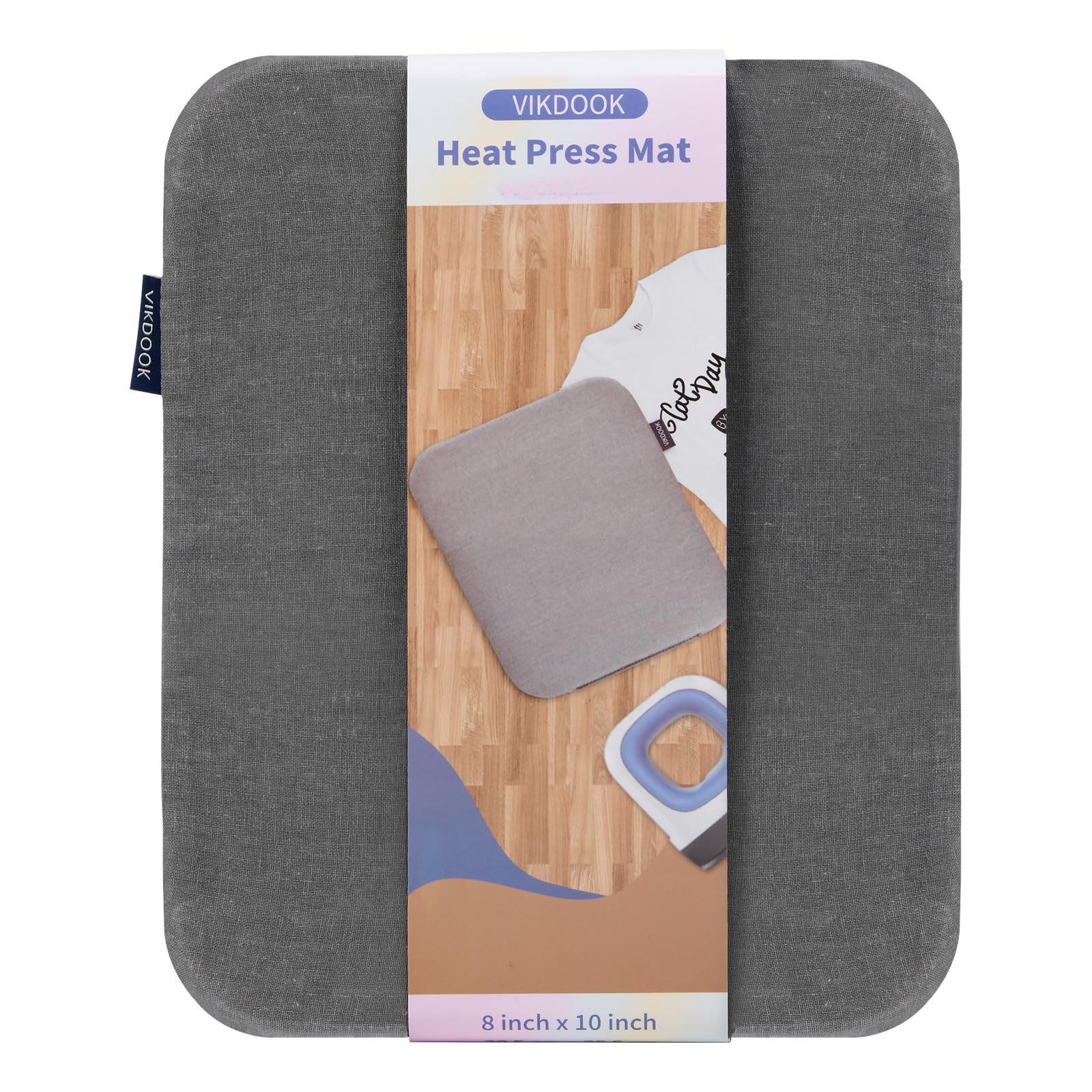 VIKDOOK Heat Press Mat Easy Press Mat Compatible with Easypress 2 8”X10” 12”X12” Mat for T Shirt HTV Vinyl Craft Ironing Transfer Projects