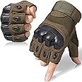 WTACTFUL Tactical Fingerless Gloves for Motorbike Motorcycle Cycling Climbing Hiking Hunting Gloves