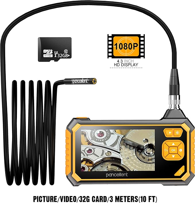 Pancellent Digital Industrial Endoscope 1920X1080P, Borescope
