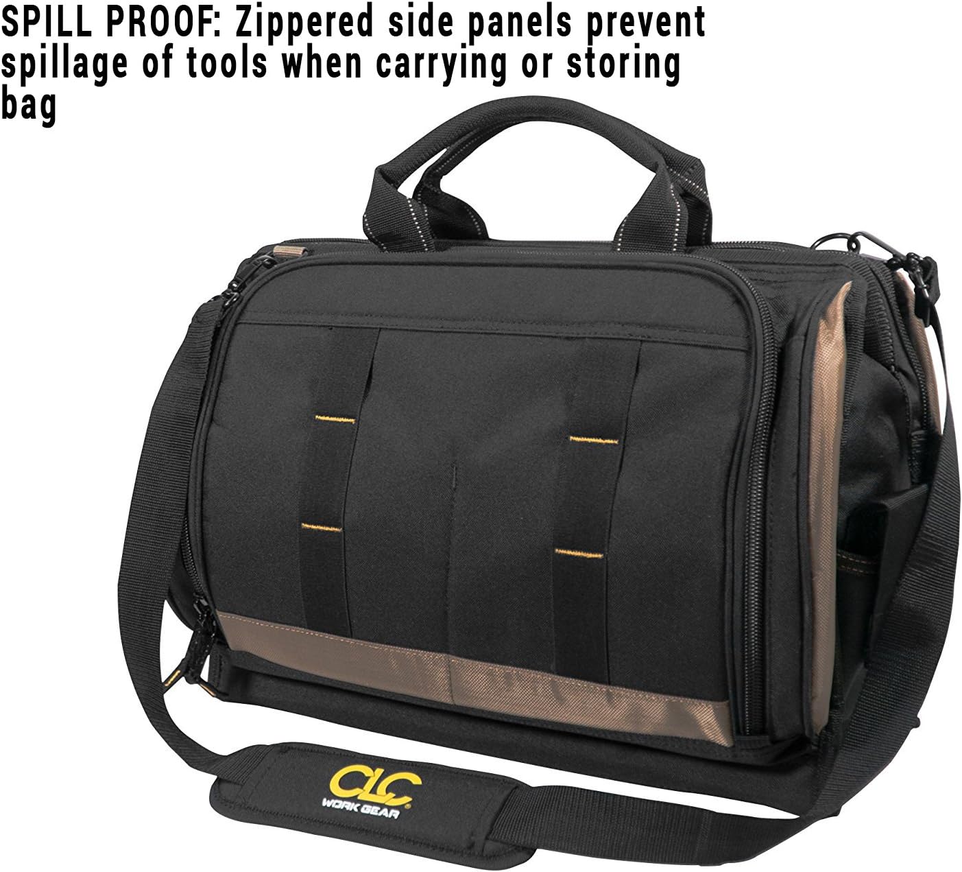CLC Custom LeatherCraft 1539 Multi-Compartment 50 Pocket Tool Bag - Tool Bags - 