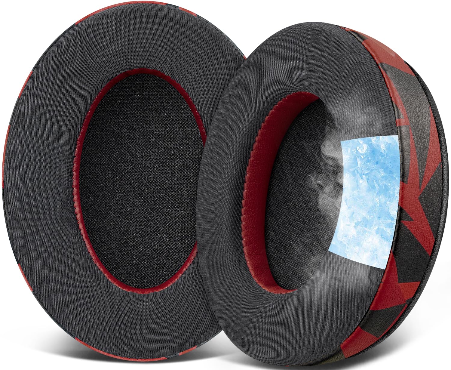SOULWIT Cooling Gel Earpads for HyperX Cloud 2/3/1/Alpha/Flight/Stinger/Stinger2/Core/Pro, CloudX Stinger/Flight Series Headset - Red Storm — image 1