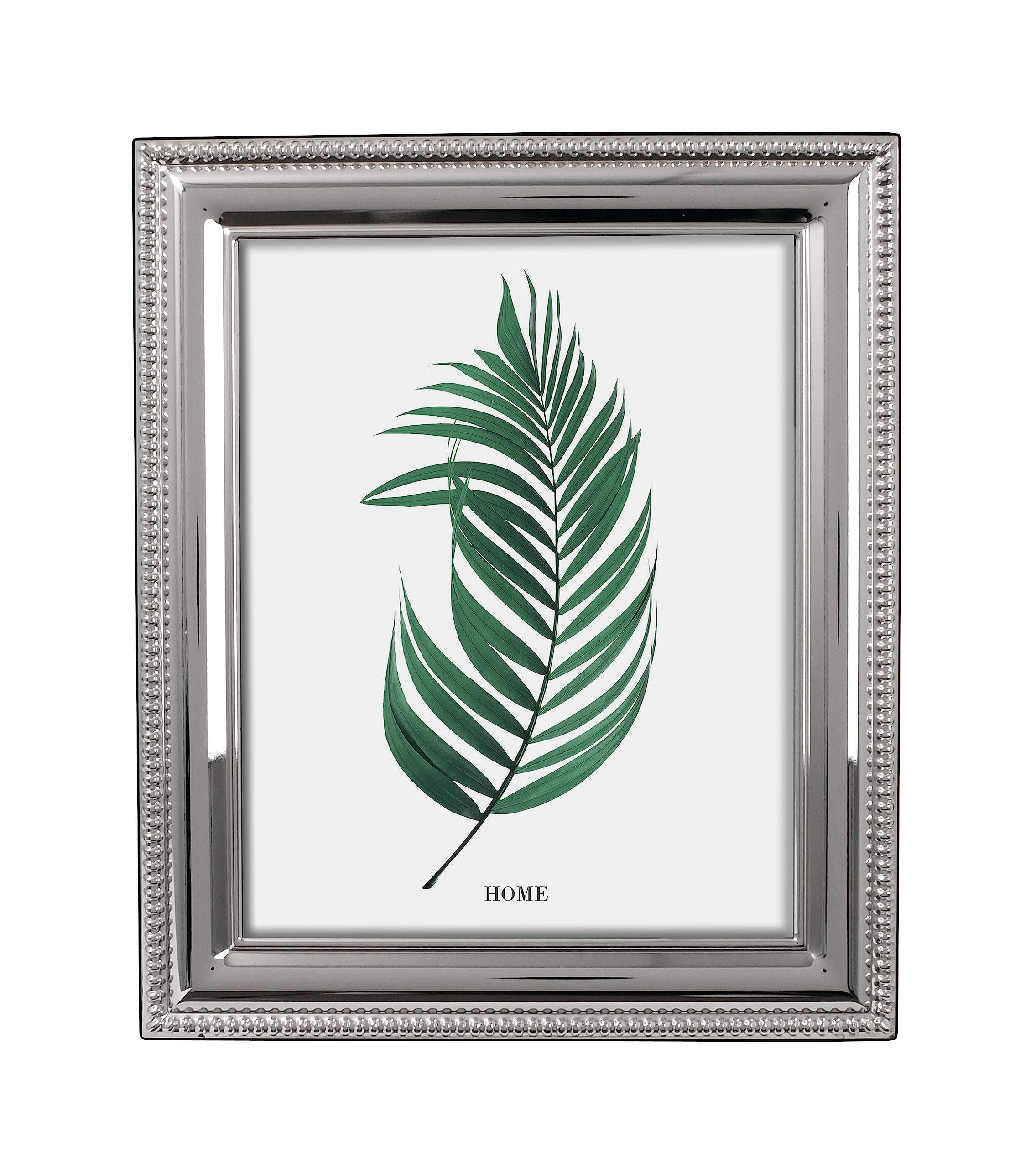 Inov8 Framing Tarnish Resistant Silver Plated Picture Frame - Bead Design for 10x8 Inch(25x20cm) Photo