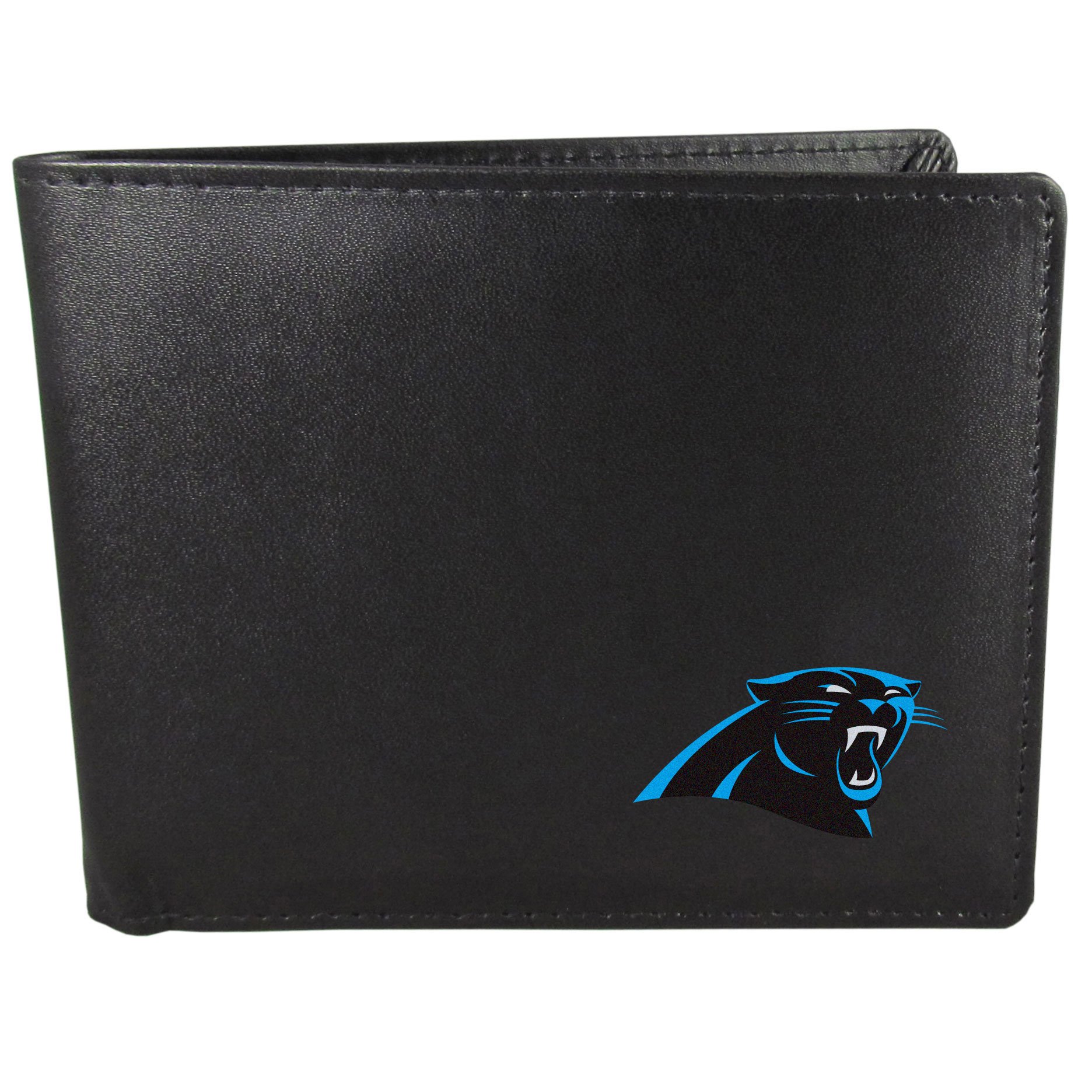 Siskiyou Sports NFL Mens Carolina Panthers Bi-fold Wallet One Size Black