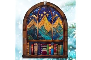 HYPERLAMA Velaris Acotar Ornament Acrylic, City of Starlight Book Inspired Christmas Tree Decor, Night Court Bookish Gifts for Book Club, Book Lovers, 2024 Acotar Merch Gift, Christmas Ornaments for Readers