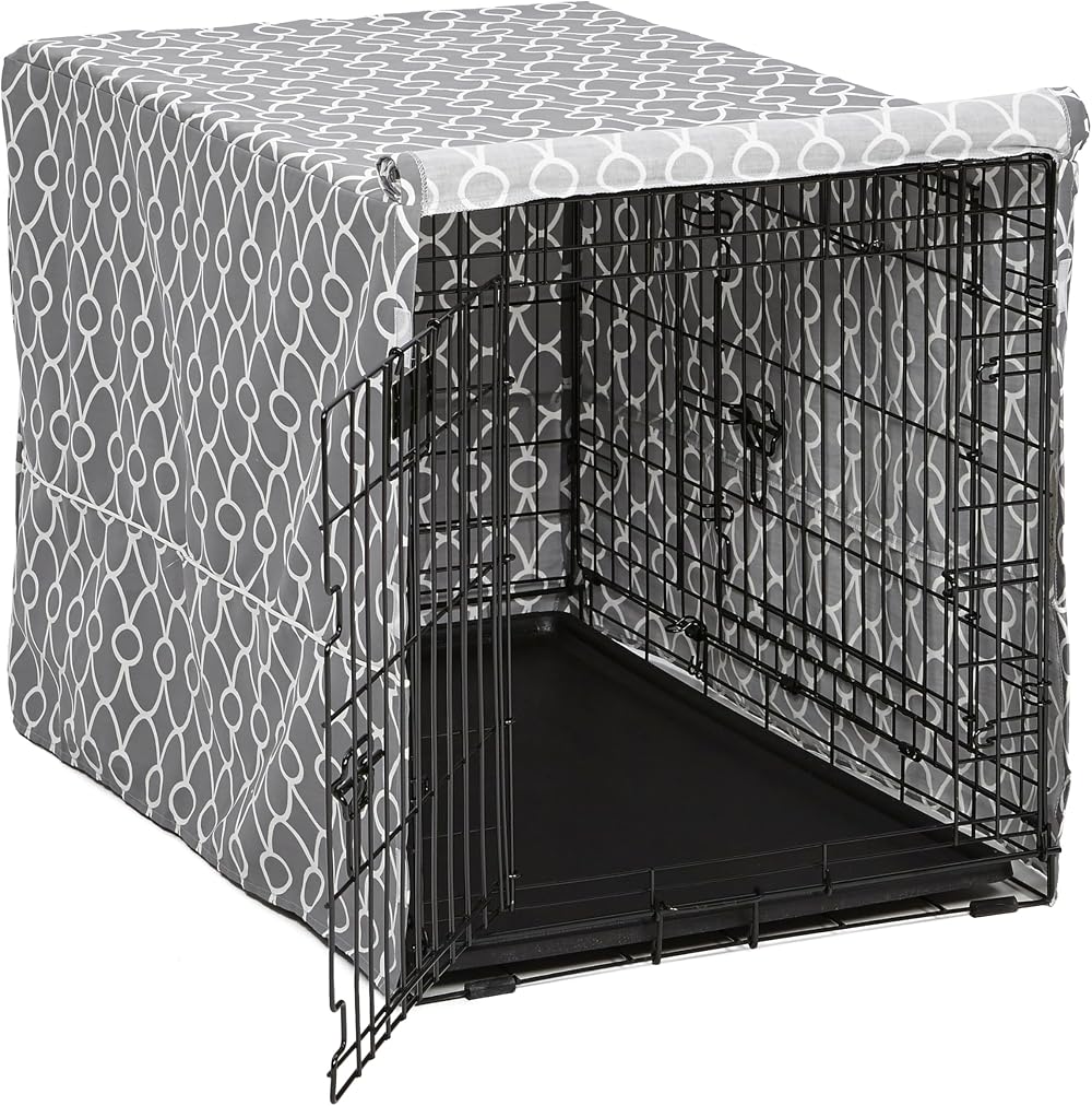 MidWest Homes for Pets Crate Cover 91 cm with Teflon Protector Gray Privacy