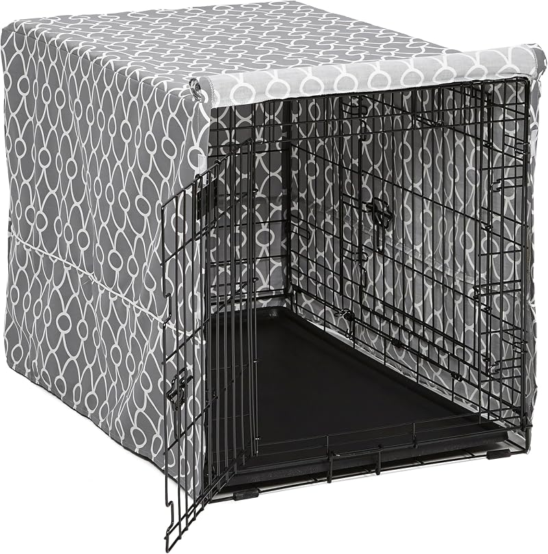 MidWest Homes for Pets Crate Cover 91 cm with Teflon Protector Gray Privacy
