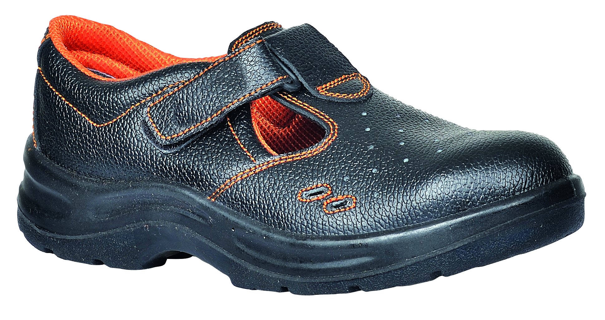 Portwest Steelite Ultra Safety Sandal S1P, Size: 43, Colour: Black, FW86BKR43