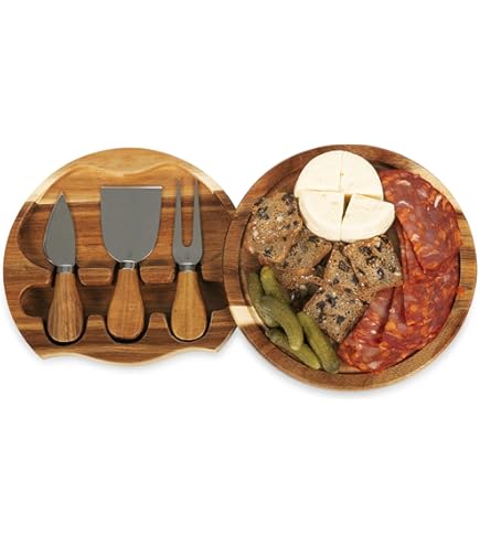 Amazon.com | Godinger Cheese Board and Knife Set, Charcuterie