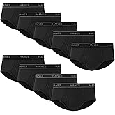 Hanes Men's Underwear Brief Pack, Cotton Mid-Rise Briefs, Moisture Wicking, 6, 9 & 12 Packs