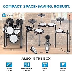 Alesis Nitro Max Kit Electric Drum Set with Quiet