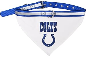 NFL Bandana - Indianapolis Colts PET Bandana with Reflective & Adjustable PET Collar, Small