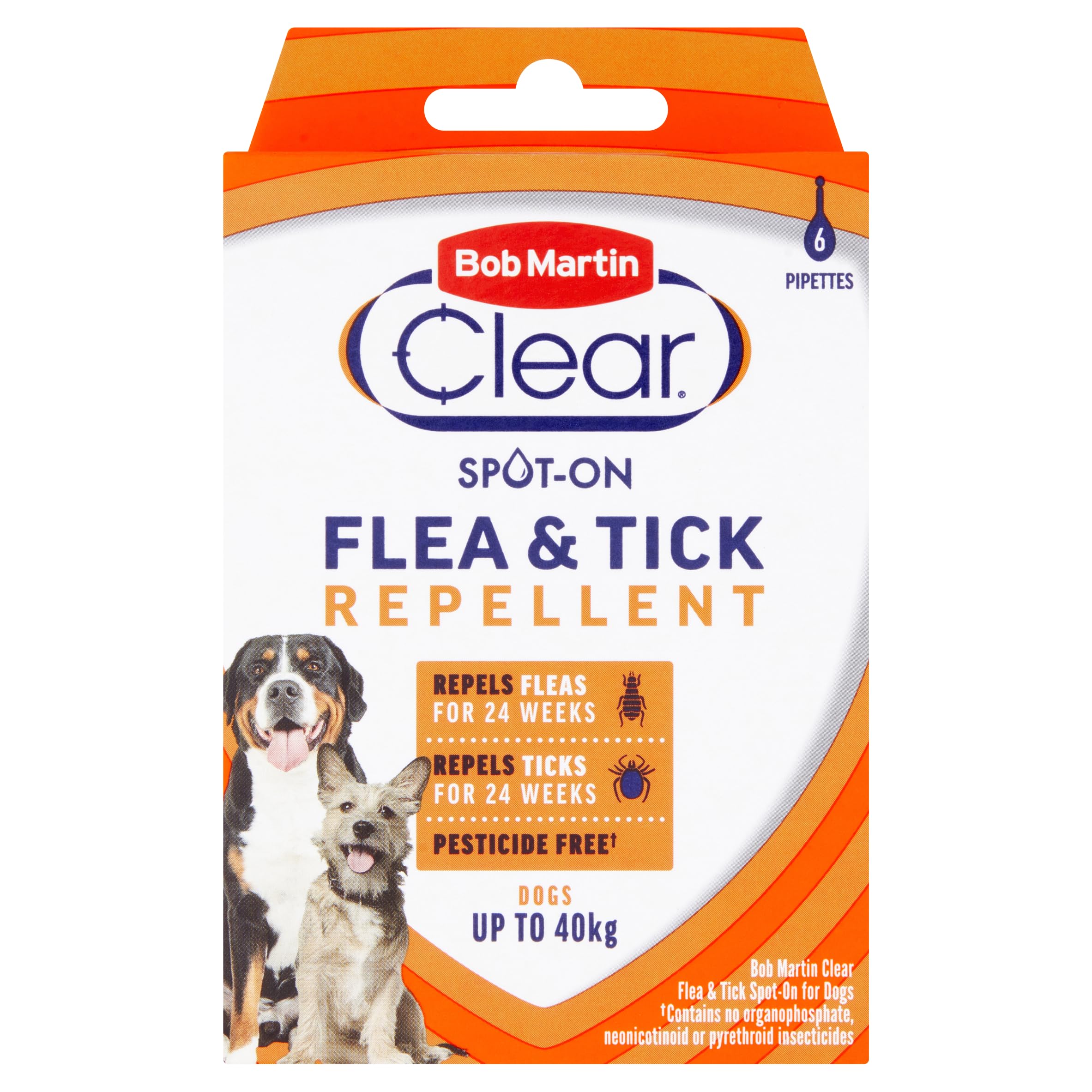 Bob Martin Clear Flea and Tick Spot on for Dogs