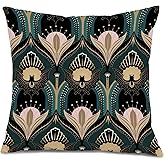Foritho Vintage Goth Pillow Covers 18x18, Gothic Bats and Flowers Throw Pillow Covers, Gothic Home Decor, Dark Academia Witchy Pillow Covers, Witch Room Decor, Witchy Decor Aesthetic