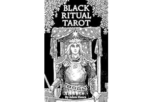 Black Ritual Tarot: Monochromatic 78-Card Tarot Deck with 56-Page Booklet – Black and White Cards for Shadow Work, Divination, Dark and Light Work, Beginner-Friendly Rider-Waite Based Tarot